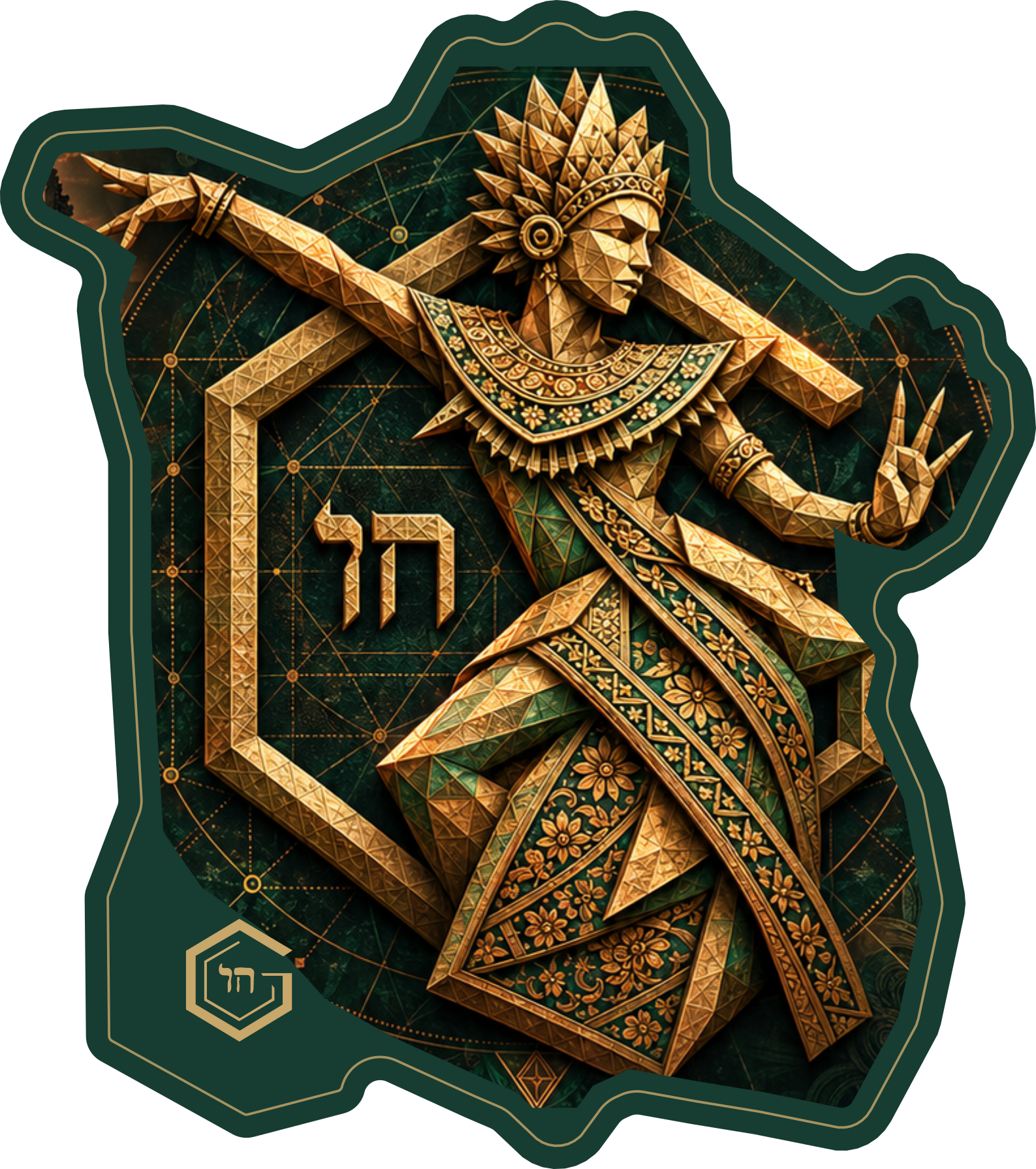 Gesture of Chi sticker artwork from the revised G collection.